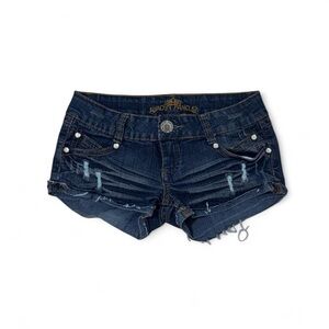 Almost Famous Dark Blue Denim Micro Shorts